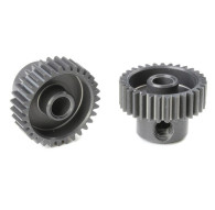 TEAM CORALLY - 64 DP PINION - SHORT - HARD ANODISED AL7075 - - C-7033