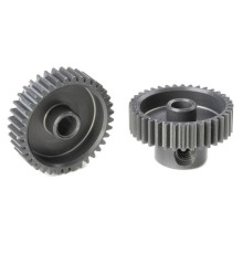 TEAM CORALLY - 64 DP PINION - SHORT - HARD ANODISED AL7075 - - C-7033