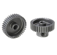 TEAM CORALLY - 64 DP PINION - SHORT - HARD ANODISED AL7075 - - C-7033