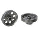 TEAM CORALLY - 64 DP PINION - SHORT - HARD ANODISED AL7075 - - C-7034