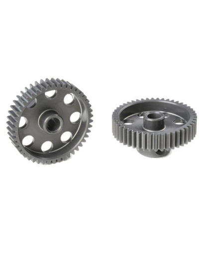 TEAM CORALLY - 64 DP PINION - SHORT - HARD ANODISED AL7075 - - C-7034