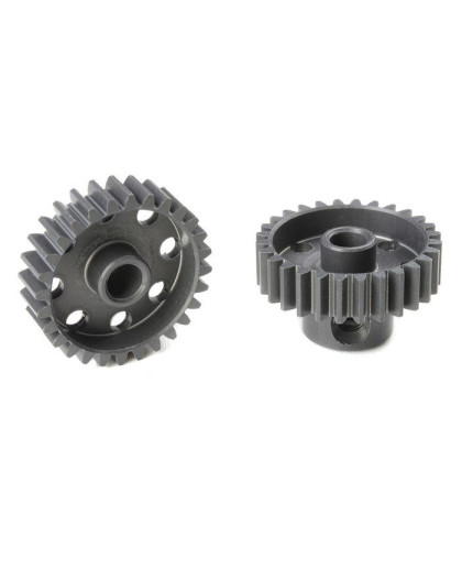 TEAM CORALLY - 48 DP PINION - SHORT - HARD ANODISED AL7075 - - C-7042