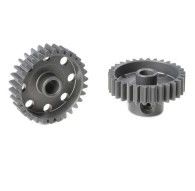 TEAM CORALLY - 48 DP PINION - SHORT - HARD ANODISED AL7075 - - C-7043