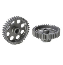TEAM CORALLY - 48 DP PINION - SHORT - HARD ANODISED AL7075 - - C-7043