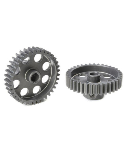 TEAM CORALLY - 48 DP PINION - SHORT - HARD ANODISED AL7075 - - C-7043