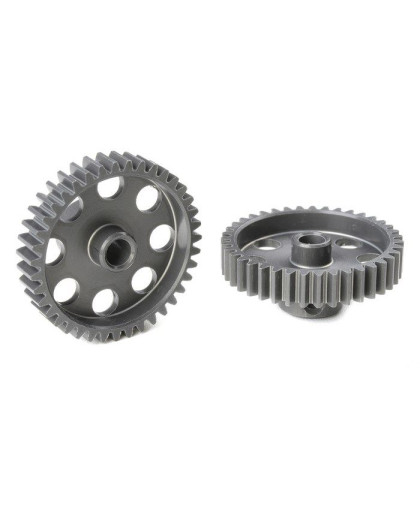 TEAM CORALLY - 48 DP PINION - SHORT - HARD ANODISED AL7075 - - C-7043