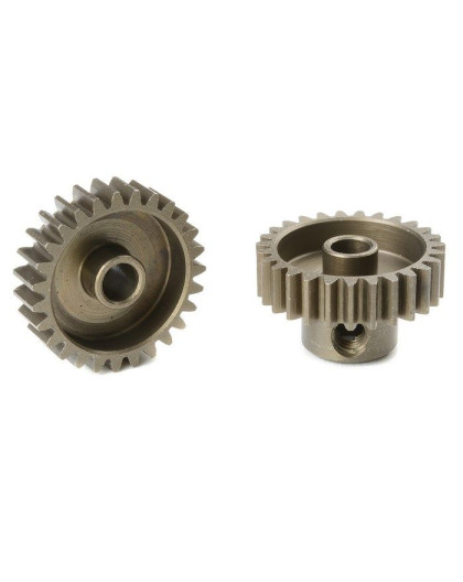 TEAM CORALLY - 48 DP PINION - SHORT - HARDENED STEEL - 27 TE - C-7142