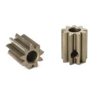 TEAM CORALLY - M0.6 PINION - S HORT - HARDENED STEEL - 9 TEET - C-716