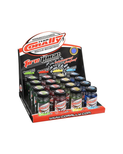 TEAM CORALLY - DISPLAY TIRE JUICE - 16 PCS - C-DIS-0003 - CORALLY