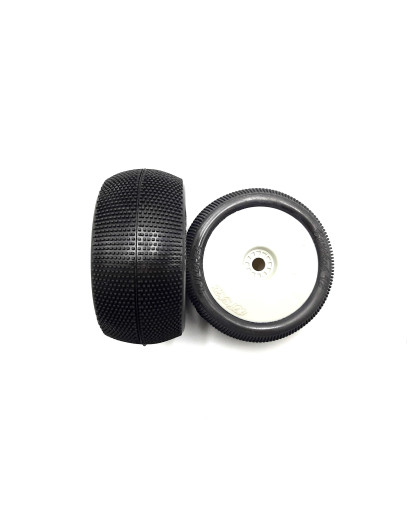 Pair of Truggy tyres Bangkok V2 Supersoft mounted on wheels - HOT RAC
