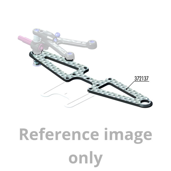 X1 CARBON LOWER 3S SUSPENSION ARM PLATE - XRAY - 372137