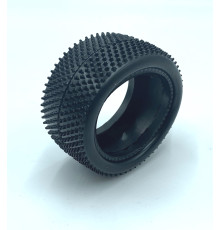 Pair of 1/10 Tyres Minipin Hard rear - HOT RACE