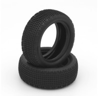 PAIR OF 110 TYRES CARPET 4WD MEDIUM FRONT LOW PROFILE - HOT RACE