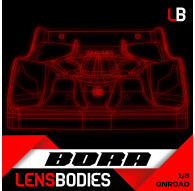 1/8 ONROAD BODY BORA LIGHT WEIGHT - HOT RACE