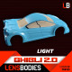 Carrosserie Lens 1/10 Touring Ghibli 2.0 Light - HOT RACE