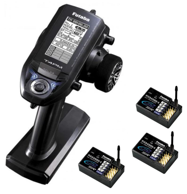 Futaba 4PM PLUS Radio + 3 x R334SBS-E receiver - FUTABA - 01000074-C2