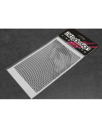 Vinyl stencil - Wave Mesh - BITTYDESIGN - BDSTC-015