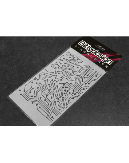 Pochoir Electronic Circuit - BITTYDESIGN - BDSTC-013