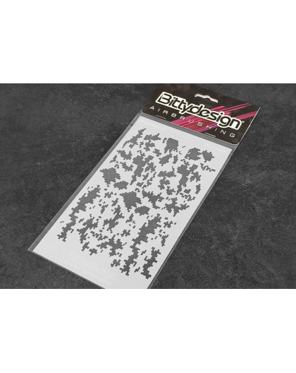Pochoir Camo Digi - BITTYDESIGN - BDSTC-017