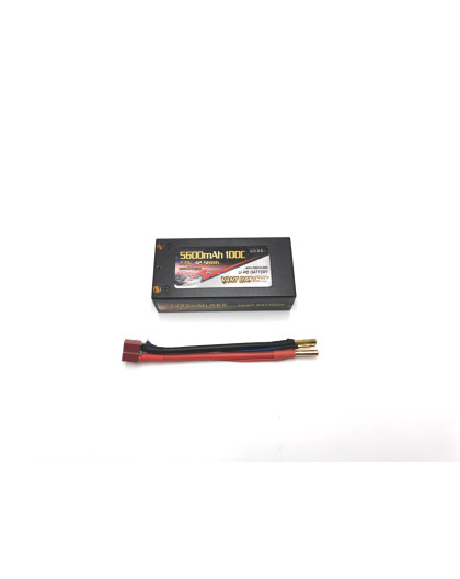 Lipo battery 7.6V 100C 5600mah 2S Shorty PK4 - VANT - V0202