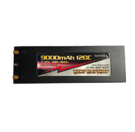 Lipo battery 7.6V 120C 9000mah 2S Stick PK4 - VANT - V0203