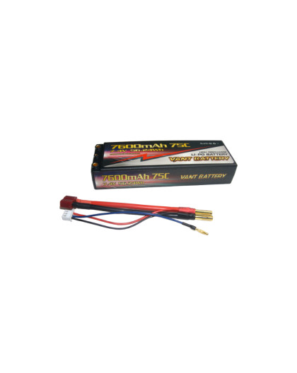 Accu Lipo 7.4V 75C 7600mah 2S Stick PK4 - VANT - V0206