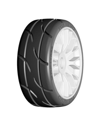 GT 1/8 T03 Revo XM3 (Soft) sur jantes FLEX (2) - GRP - GTH03-XM3