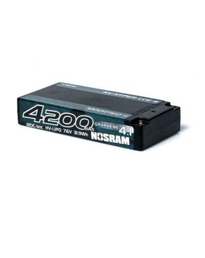 Lipo HV Hyper LCG Shorty Graphene 4200mAh 7.6V - NOSRAM - 999753