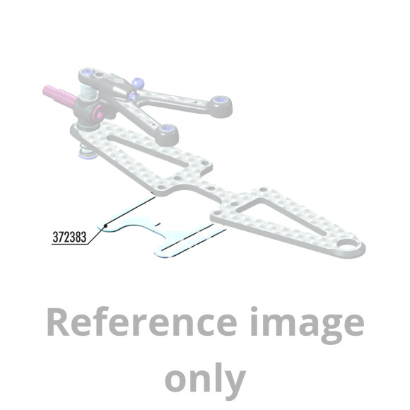 X1 3S SUSPENSION RIDE HEIGHT SHIM 0.3MM - SILVER (2) - XRAY - 372383