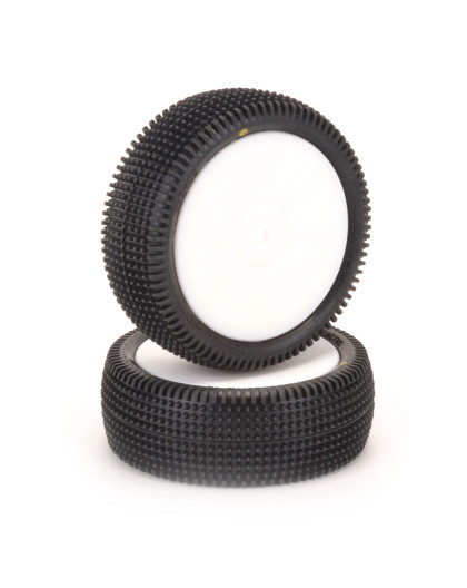 Pneus Cactus avant 4wd Jaune Montés/Collés (2) - SCHUMACHER - U6841
