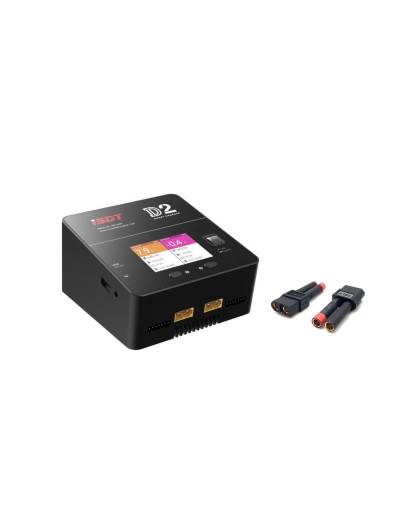 Chargeur ISDT Double D2 200W + Connecteurs - ISDT - D2-C