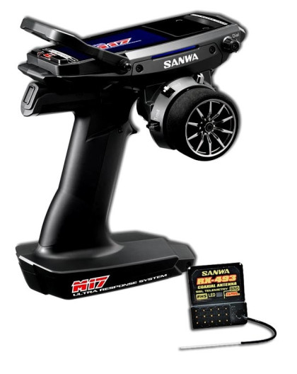 Sanwa M17 Radio + RX-493i Receiver + Battery - SANWA - S101A32473A