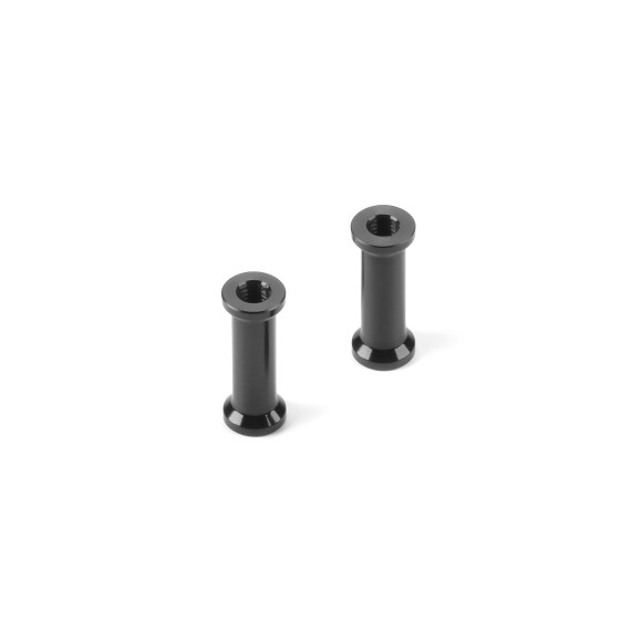 Alu Rear Brace Mount 15.5mm - Black (2) - XRAY - 373078
