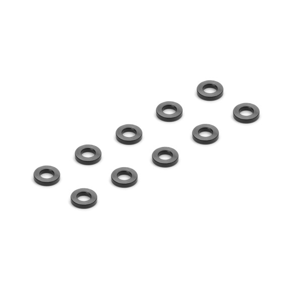 ALU SHIM 2.5x5x1.0MM - BLACK (10) - XRAY - 373131-K