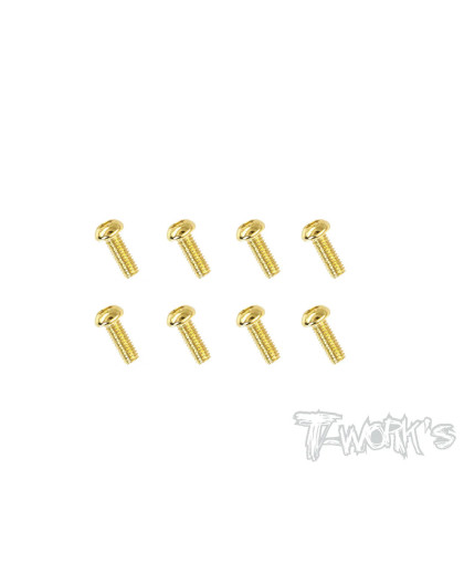 Vis Acier Traitées GOLD BHC 2.5x6mm (8) - T-WORKS - GSS-2506B