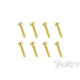 Screws GOLD CHC 3x14mm (10) - T-WORKS - GSS-314H