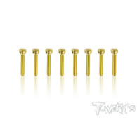Screws GOLD CHC 3x16mm (8) - T-WORKS - GSS-316H