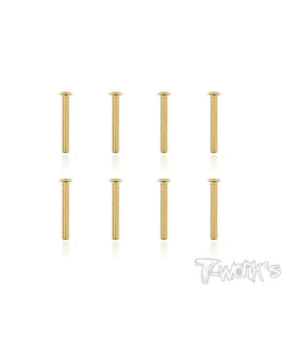 Vis Acier Traitées GOLD BHC 3x20mm (8) - T-WORKS - GSS-320B