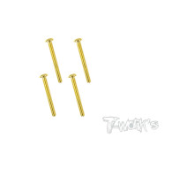 3mmx35mm Gold Button Head Screws (4pcs) - T-WORKS - GSS-335B