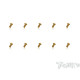 Vis Acier Traitées GOLD Tête UFO 4x10mm (10) - T-WORKS - GSS-410U