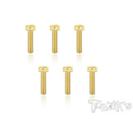 Screws GOLD CHC 4x16mm (8) - T-WORKS - GSS-416H