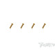 4mmx20mm Gold Steel UFO Screws (4pcs) - T-WORKS - GSS-420U