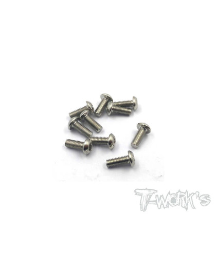 Vis Acier Traitées NICKEL BHC 3x8mm (10) - T-WORKS - NSS-308B