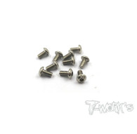 3mmx6mm Nickel Button Head Screw (10pcs) - T-WORKS - NSS-306B