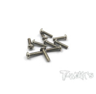3mmx12mm Nickel Button Head Screw (10pcs) - T-WORKS - NSS-312B