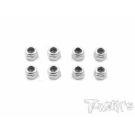 Nickel M3 Lock Nuts (8pcs.) - T-WORKS - NSS-3LN