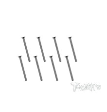 Screws NICKEL FHC 3x20mm (6) - T-WORKS - NSS-325C