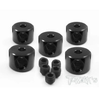 Aluminum 2mm Bore Collar (Black)each 5pcs - T-WORKS - TA-020BK
