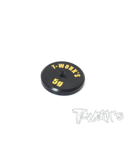 Poids d'Équilibrage Noir LCG (5g) (la pièce) - T-WORKS - TA-066L
