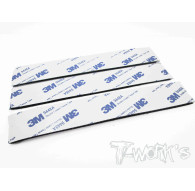 Black Adhesive Velcro Tape 25mm x 150mm (3pcs.) - T-WORKS - TA-076